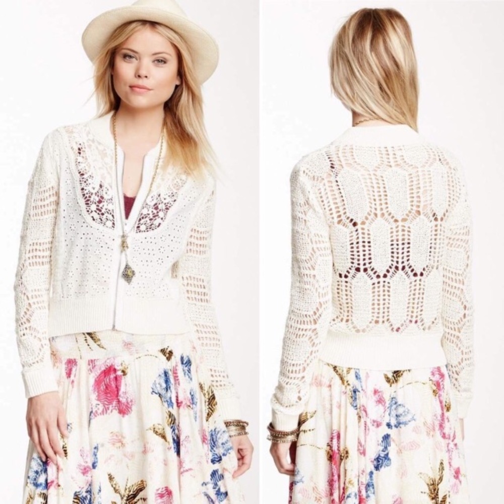 🆕🌾 FREE PEOPLE “Sold Out” Sun Storm Bomber Top - Picture 6 of 8